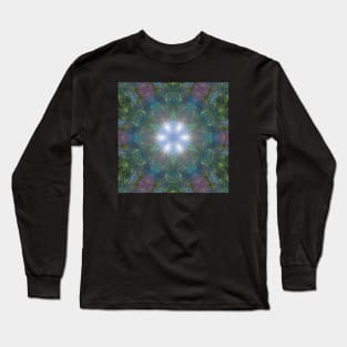 300L, Colorful Abstract Geometric Zen Unique Original Contemporary Long Sleeve T-Shirt